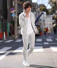 MKCDO16100 MK MICHEL KLEIN HOMME(MKミッシェルクランオム) ワンマイルウエア / カモフラストレッチ（セットアップ） ライトグレー(91)
