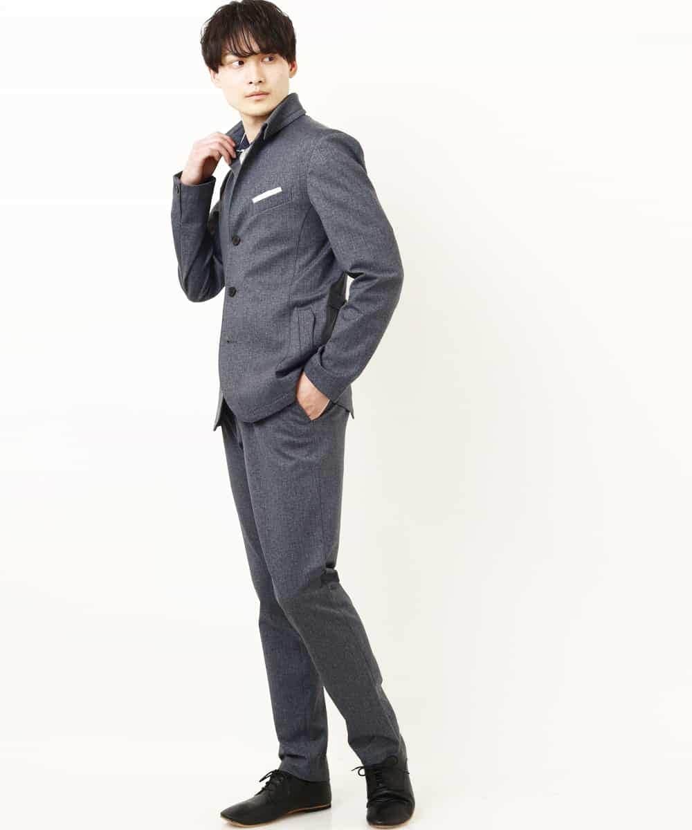 MKCDP56180 MK MICHEL KLEIN HOMME(MKミッシェルクランオム) コンバーチブルジャケット ネイビー