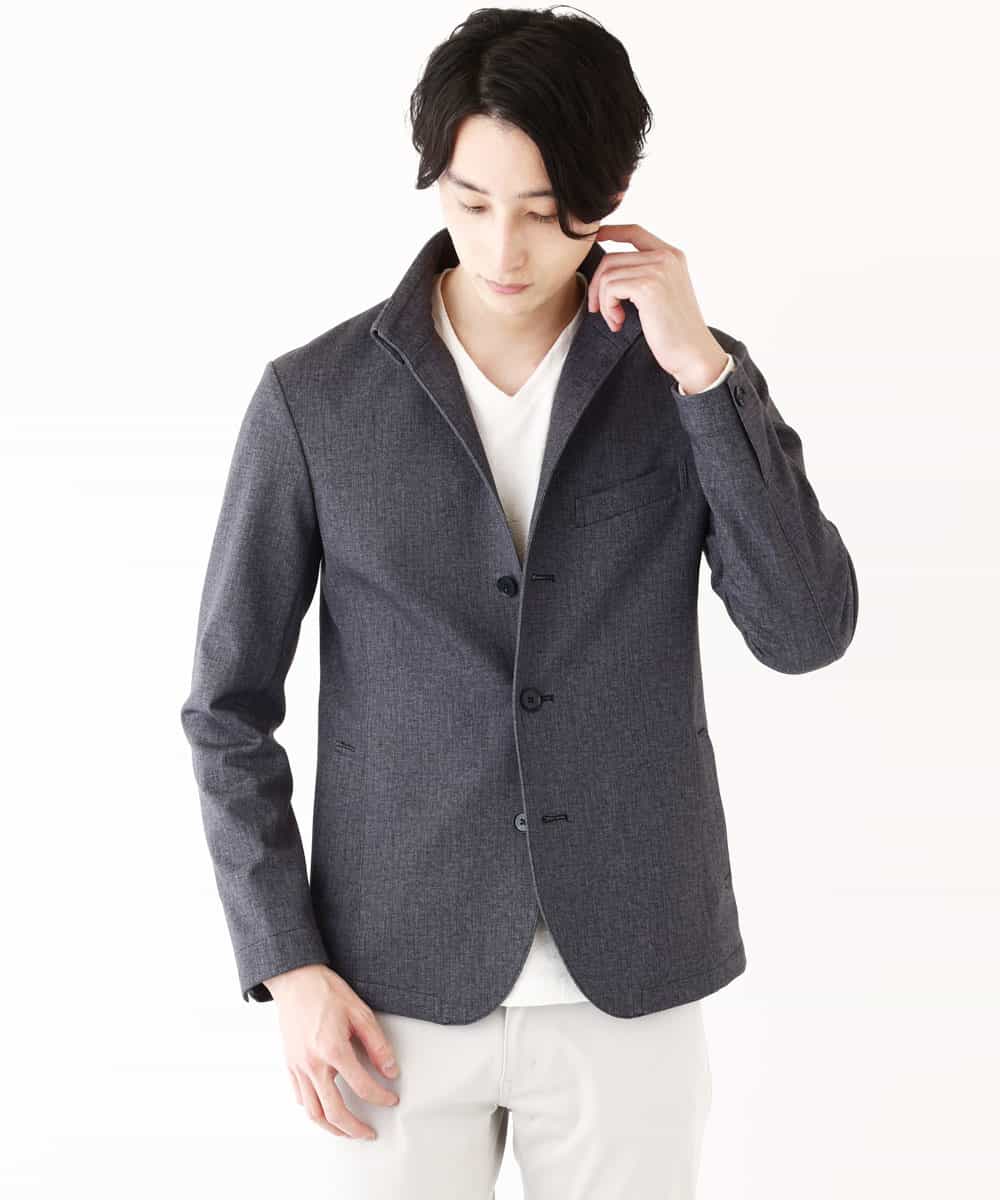 MKCDP56180 MK MICHEL KLEIN HOMME(MKミッシェルクランオム) コンバーチブルジャケット ネイビー