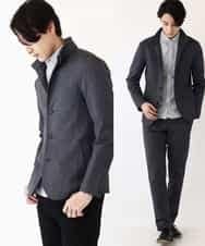 MKCDP56180 MK MICHEL KLEIN HOMME(MKミッシェルクランオム) コンバーチブルジャケット ダークグレー