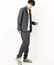 MKCDP56180 MK MICHEL KLEIN HOMME(MKミッシェルクランオム) コンバーチブルジャケット ダークグレー