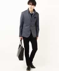 MKCDP56180 MK MICHEL KLEIN HOMME(MKミッシェルクランオム) コンバーチブルジャケット ダークグレー