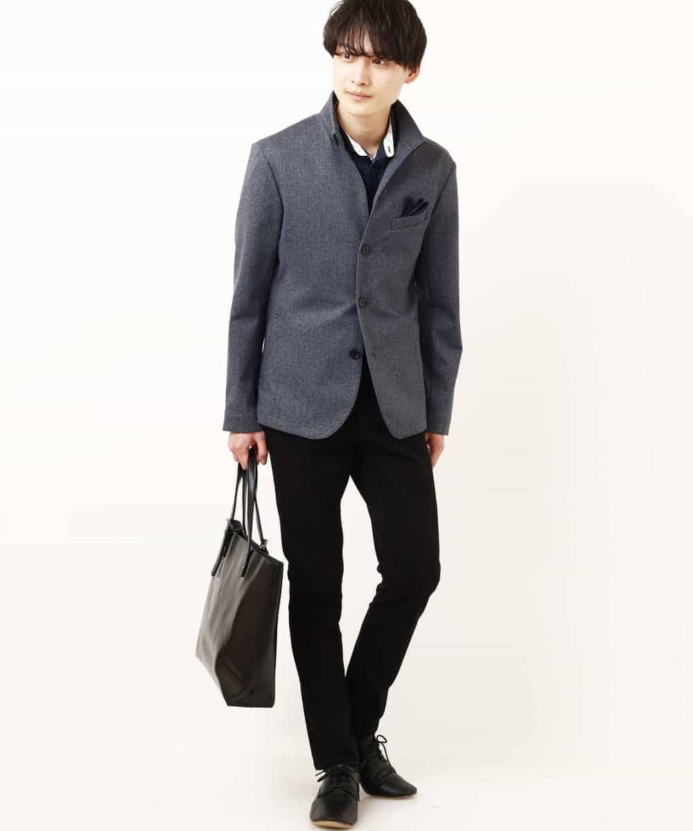 MKCDP56180 MK MICHEL KLEIN HOMME(MKミッシェルクランオム) コンバーチブルジャケット ダークグレー