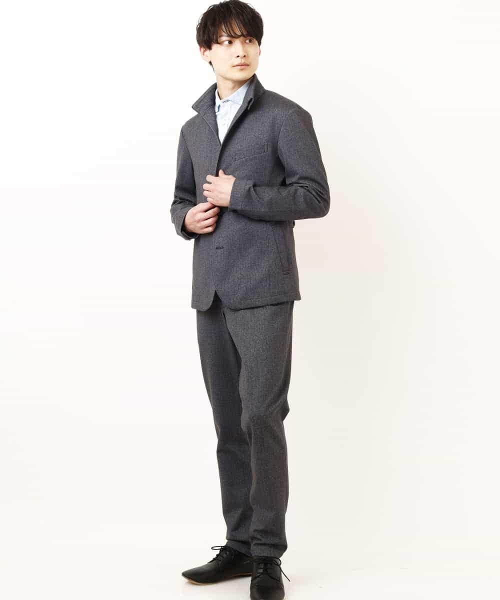 MKCDP56180 MK MICHEL KLEIN HOMME(MKミッシェルクランオム) コンバーチブルジャケット ダークグレー