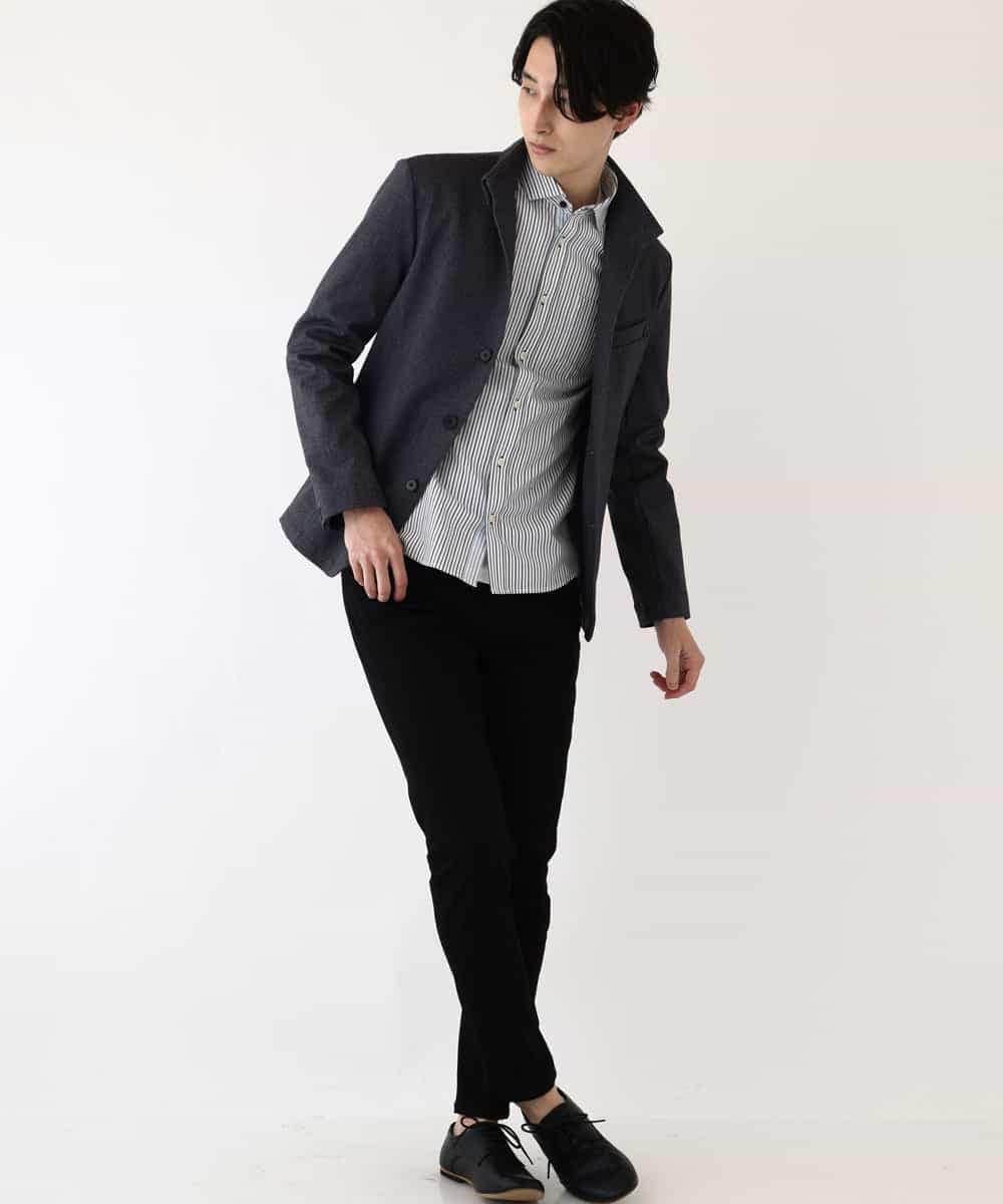 MKCDP56180 MK MICHEL KLEIN HOMME(MKミッシェルクランオム) コンバーチブルジャケット ダークグレー