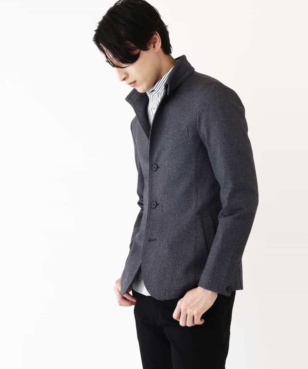 MKCDP56180 MK MICHEL KLEIN HOMME(MKミッシェルクランオム) コンバーチブルジャケット ダークグレー
