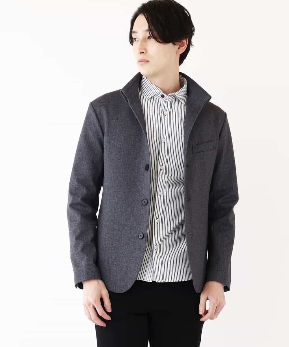 MKCDP56180 MK MICHEL KLEIN HOMME(MKミッシェルクランオム) コンバーチブルジャケット ダークグレー