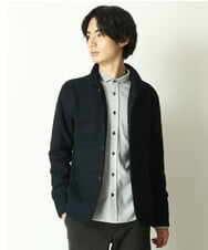 MKCDS50120 MK MICHEL KLEIN HOMME(MKミッシェルクランオム) スタンドカーディガン ネイビー(57)