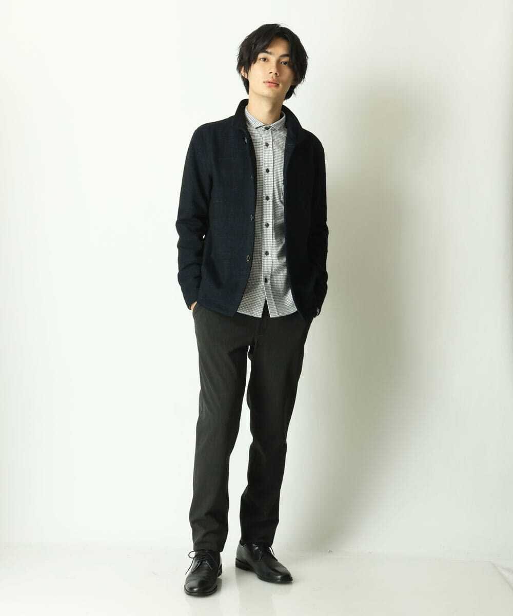 MKCDS50120 MK MICHEL KLEIN HOMME(MKミッシェルクランオム) スタンドカーディガン ネイビー(57)