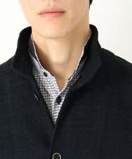 MKCDS50120 MK MICHEL KLEIN HOMME(MKミッシェルクランオム) スタンドカーディガン ネイビー(57)