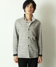 MKCDS50120 MK MICHEL KLEIN HOMME(MKミッシェルクランオム) スタンドカーディガン ライトグレー(91)