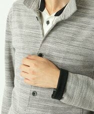 MKCDS50120 MK MICHEL KLEIN HOMME(MKミッシェルクランオム) スタンドカーディガン ライトグレー(91)