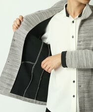 MKCDS50120 MK MICHEL KLEIN HOMME(MKミッシェルクランオム) スタンドカーディガン ライトグレー(91)