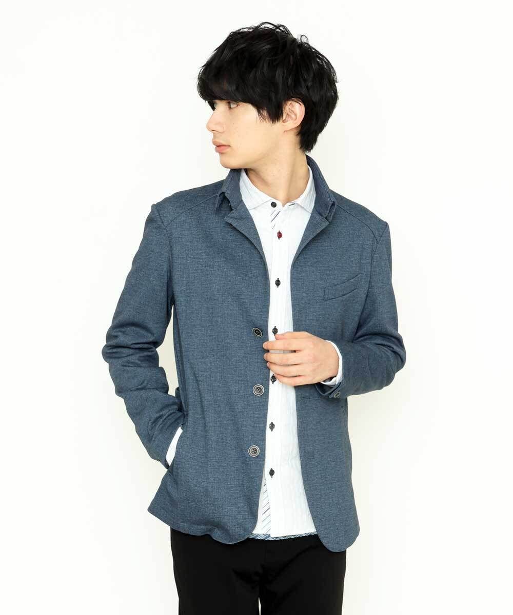 MKCDS56220 MK MICHEL KLEIN HOMME(MKミッシェルクランオム) TECコンバーチブルジャケット ブルー(55)