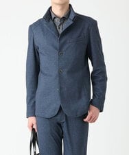 MKCDS56220 MK MICHEL KLEIN HOMME(MKミッシェルクランオム) TECコンバーチブルジャケット ブルー(55)