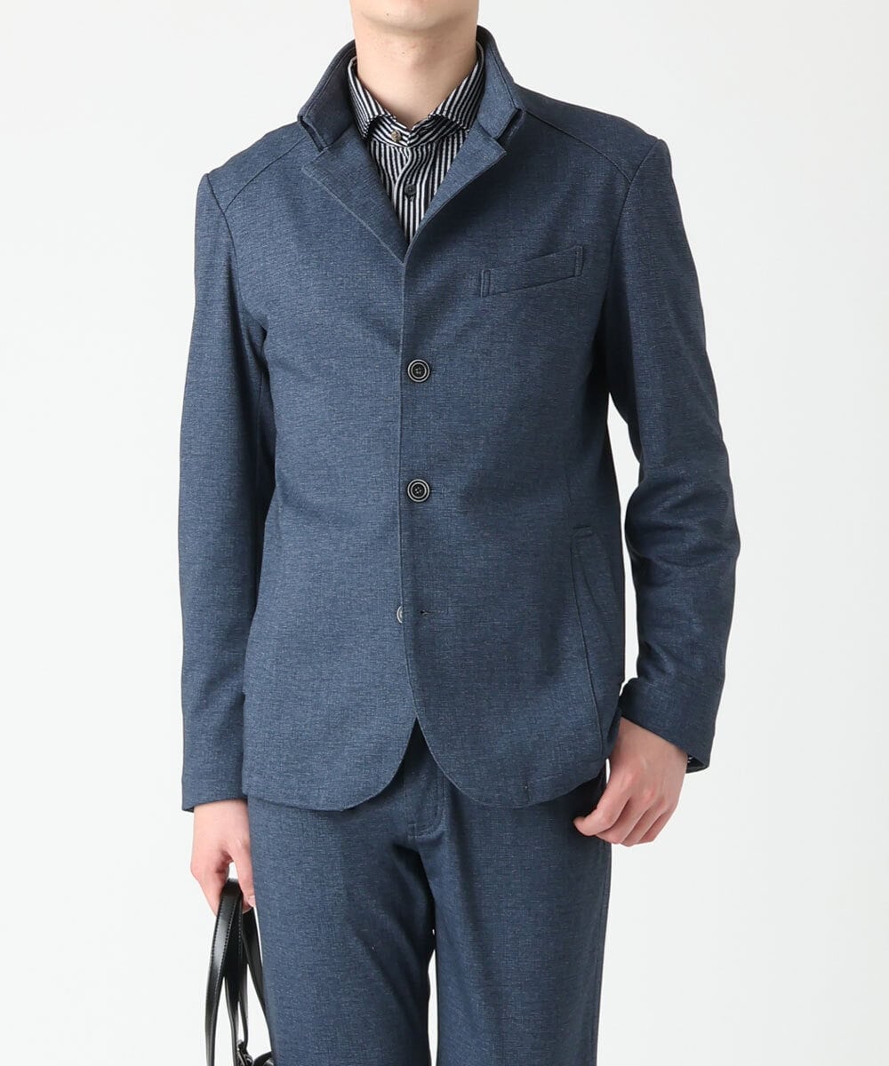 MKCDS56220 MK MICHEL KLEIN HOMME(MKミッシェルクランオム) TECコンバーチブルジャケット ブルー(55)