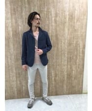 MKCDS56220 MK MICHEL KLEIN HOMME(MKミッシェルクランオム) TECコンバーチブルジャケット ブルー(55)