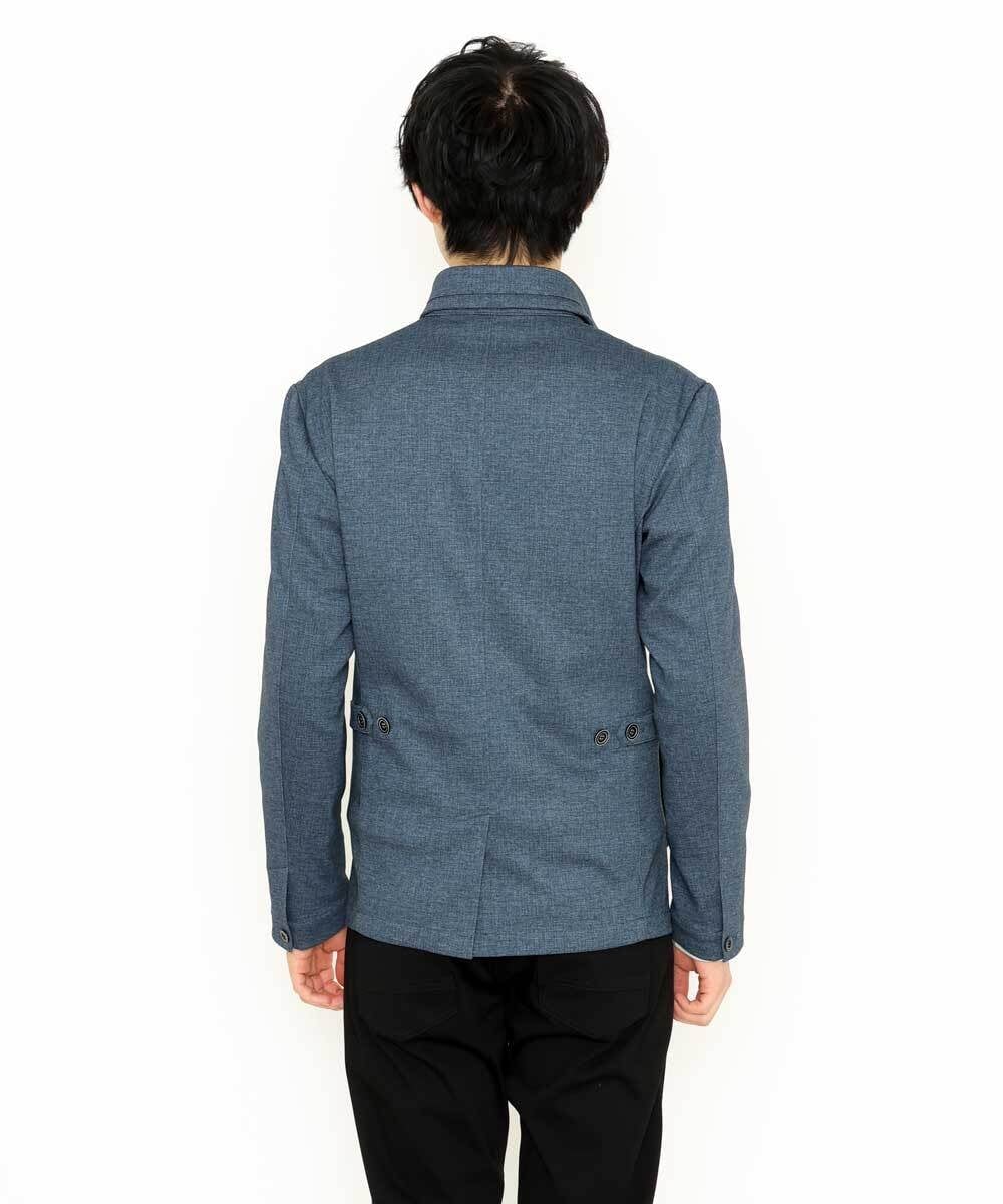 MKCDS56220 MK MICHEL KLEIN HOMME(MKミッシェルクランオム) TECコンバーチブルジャケット ブルー(55)