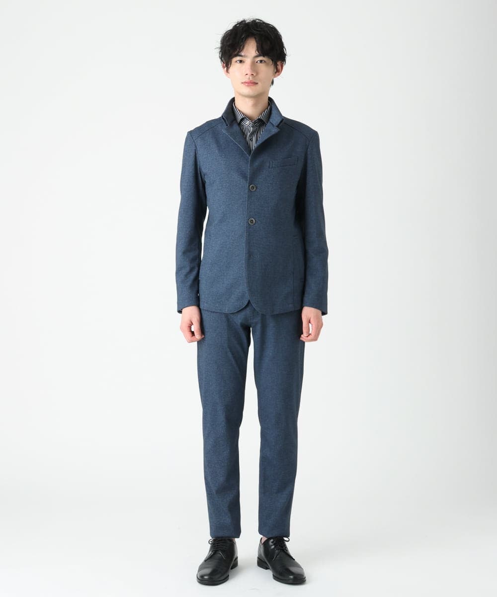 MKCDS56220 MK MICHEL KLEIN HOMME(MKミッシェルクランオム) TECコンバーチブルジャケット ブルー(55)