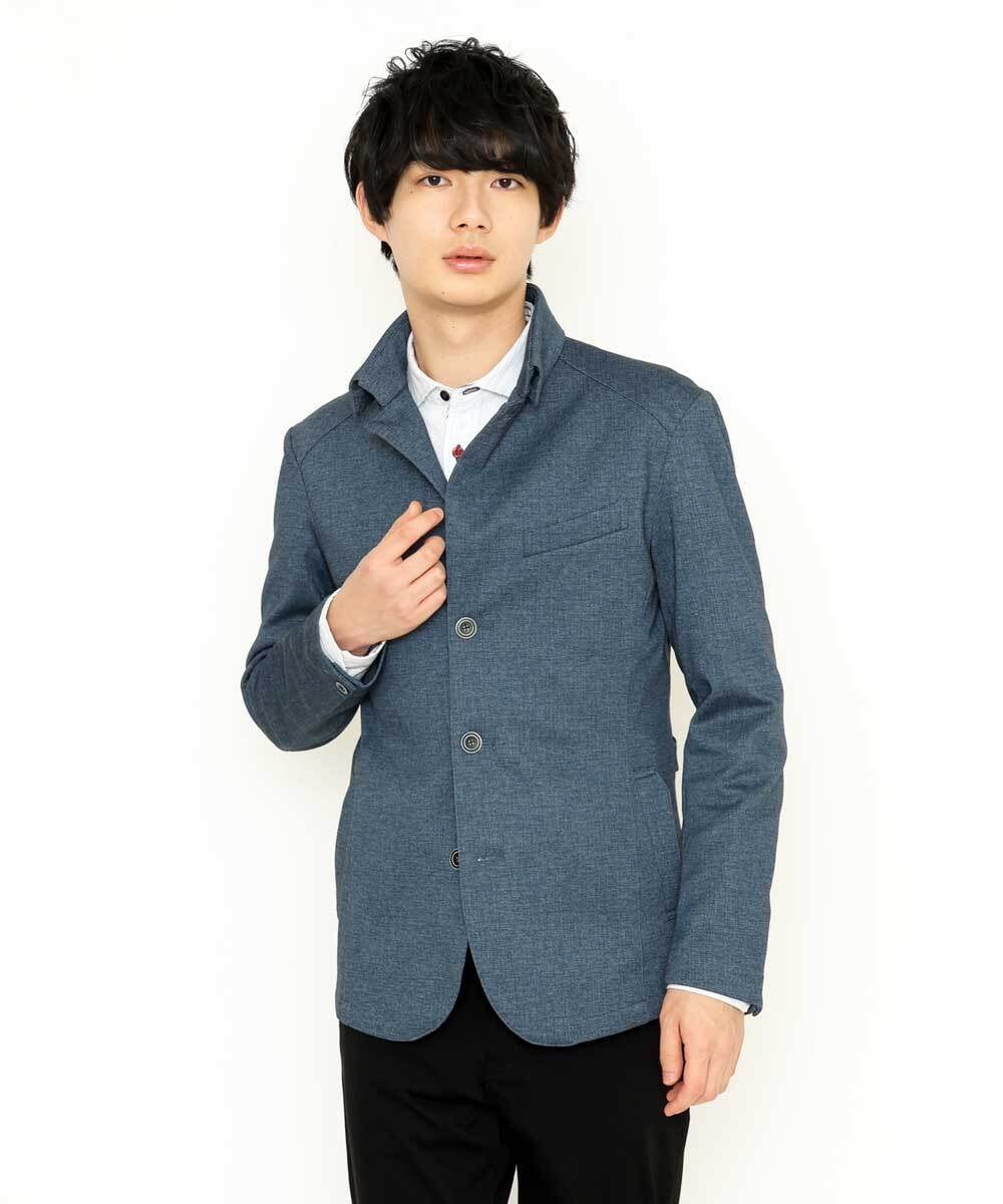 MKCDS56220 MK MICHEL KLEIN HOMME(MKミッシェルクランオム) TECコンバーチブルジャケット ブルー(55)