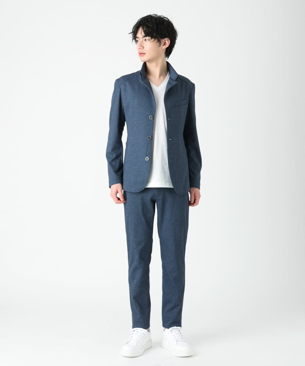 MKCDS56220 MK MICHEL KLEIN HOMME(MKミッシェルクランオム) TECコンバーチブルジャケット ブルー(55)
