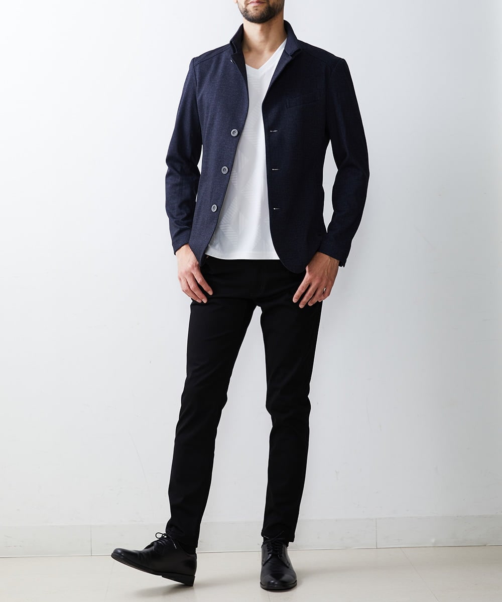 MKCDS56220 MK MICHEL KLEIN HOMME(MKミッシェルクランオム) TECコンバーチブルジャケット ネイビー(57)