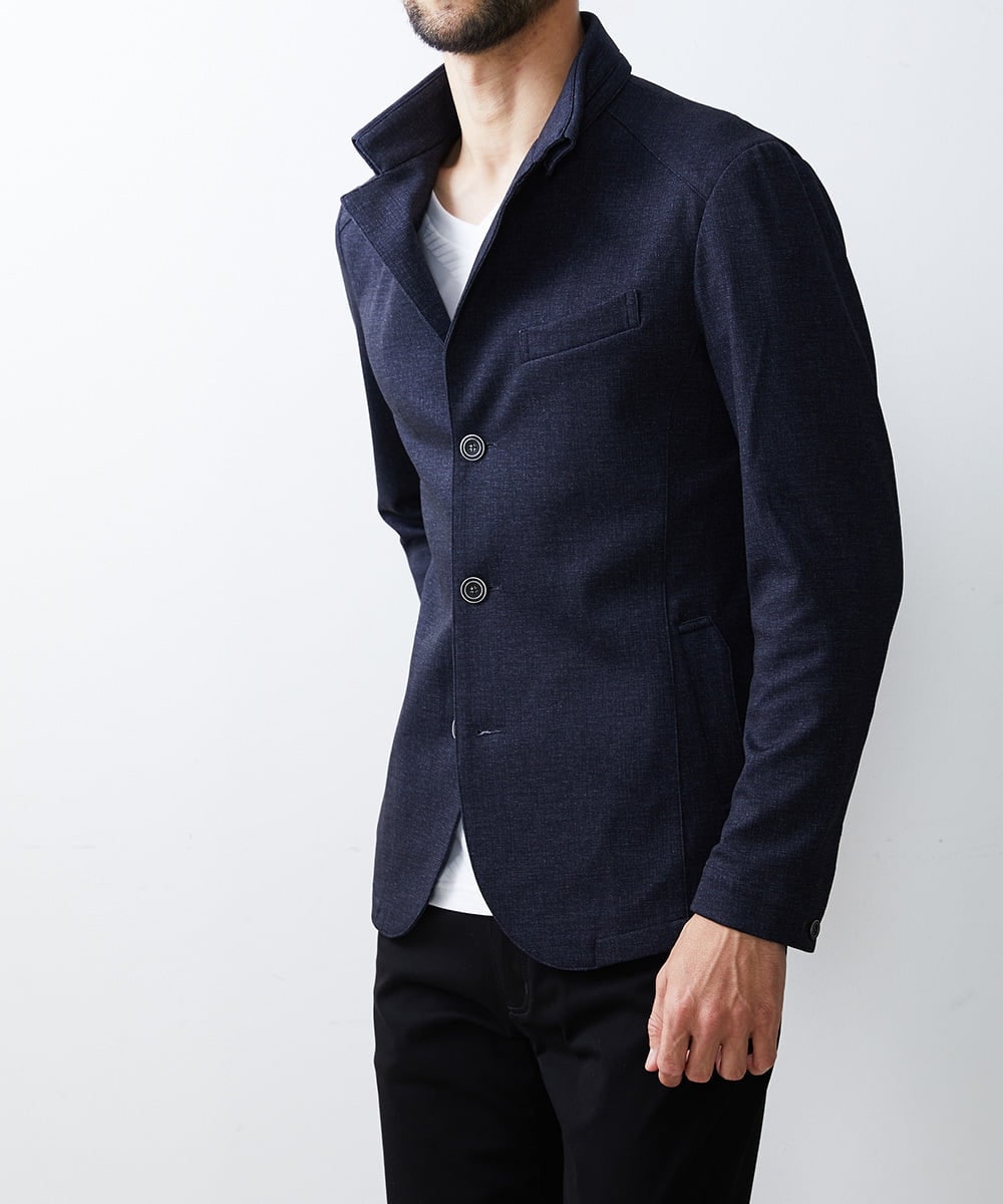 MKCDS56220 MK MICHEL KLEIN HOMME(MKミッシェルクランオム) TECコンバーチブルジャケット ネイビー(57)