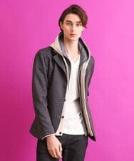 MKCDS56220 MK MICHEL KLEIN HOMME(MKミッシェルクランオム) TECコンバーチブルジャケット グレー(92)