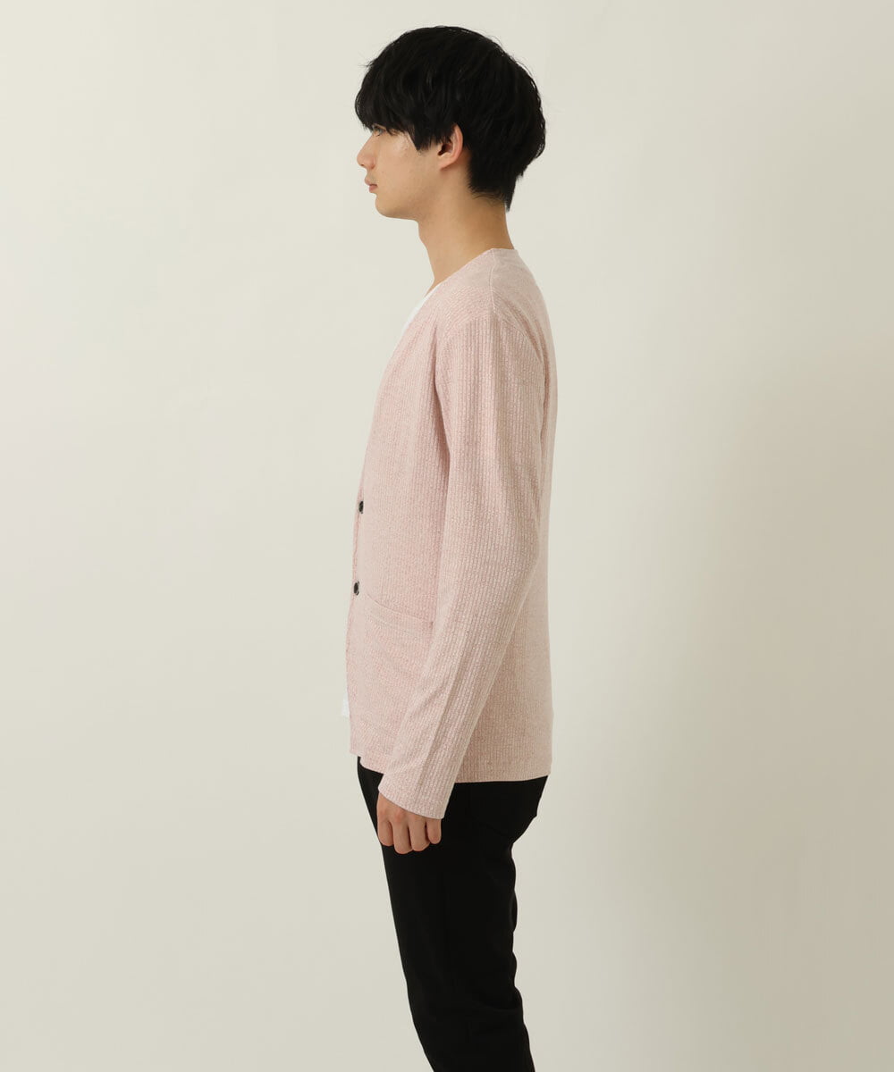 MKCDS58110 MK MICHEL KLEIN HOMME(MKミッシェルクランオム) ノーカラージャケット ピンク(03)