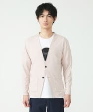 MKCDS58110 MK MICHEL KLEIN HOMME(MKミッシェルクランオム) ノーカラージャケット ピンク(03)