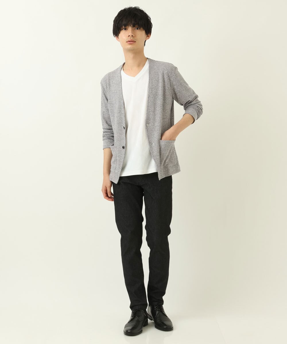 MKCDS58110 MK MICHEL KLEIN HOMME(MKミッシェルクランオム) ノーカラージャケット ネイビー(57)