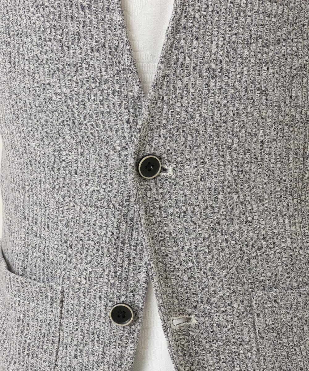 MKCDS58110 MK MICHEL KLEIN HOMME(MKミッシェルクランオム) ノーカラージャケット ネイビー(57)