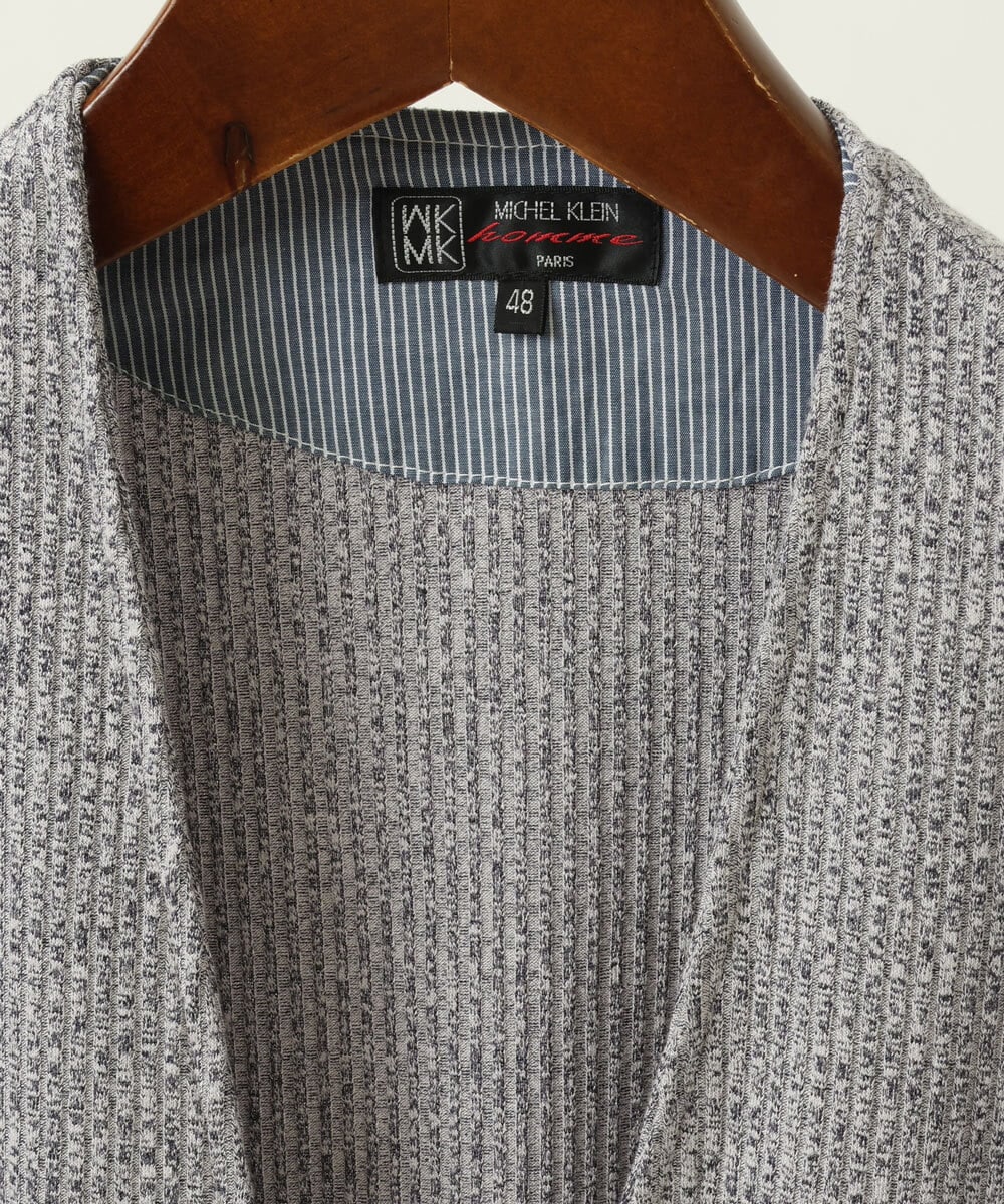 MKCDS58110 MK MICHEL KLEIN HOMME(MKミッシェルクランオム) ノーカラージャケット ネイビー(57)