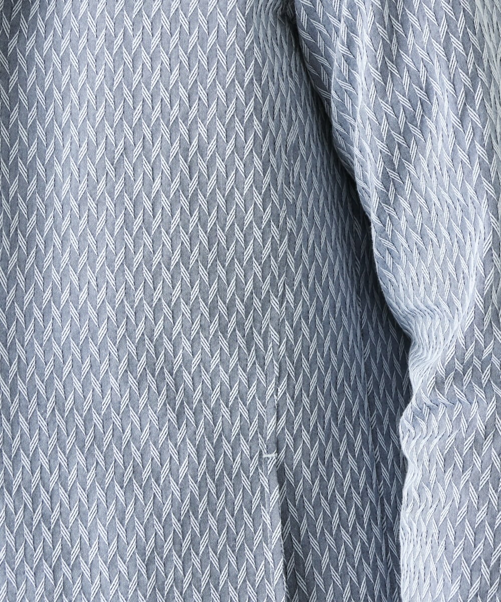 MKCDS63150 MK MICHEL KLEIN HOMME(MKミッシェルクランオム) スタンドカラージャケット / フェザーへリンボン　 ライトブルー(50)