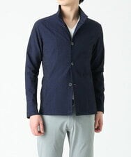 MKCDS63150 MK MICHEL KLEIN HOMME(MKミッシェルクランオム) スタンドカラージャケット / フェザーへリンボン　 ネイビー(57)