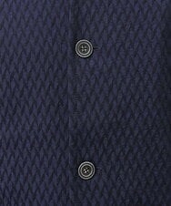 MKCDS63150 MK MICHEL KLEIN HOMME(MKミッシェルクランオム) スタンドカラージャケット / フェザーへリンボン　 ネイビー(57)