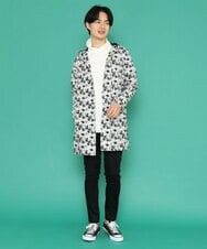 MKCDU03140 MK MICHEL KLEIN HOMME(MKミッシェルクランオム) デジタルプリントカーディガン ホワイト(90)