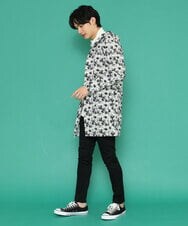MKCDU03140 MK MICHEL KLEIN HOMME(MKミッシェルクランオム) デジタルプリントカーディガン ホワイト(90)