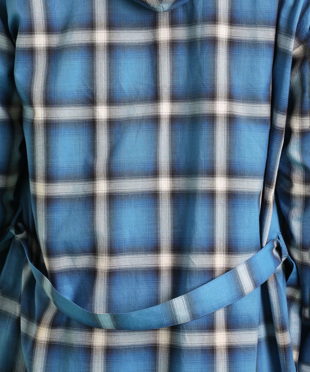 オンブレチェックロングシャツ