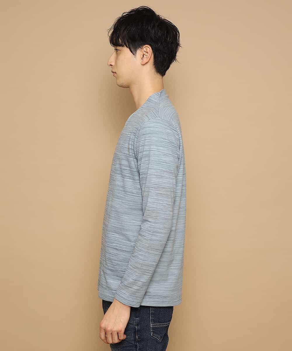 MKCFL24079 MK MICHEL KLEIN HOMME(MKミッシェルクランオム) カーディガン／スラブプレーティング ライトブルー