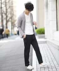 MKCFL24079 MK MICHEL KLEIN HOMME(MKミッシェルクランオム) カーディガン／スラブプレーティング アイボリー