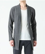 MKCFU22130 MK MICHEL KLEIN HOMME(MKミッシェルクランオム) ドライヨウリュウカーディガン ダークグレー(93)