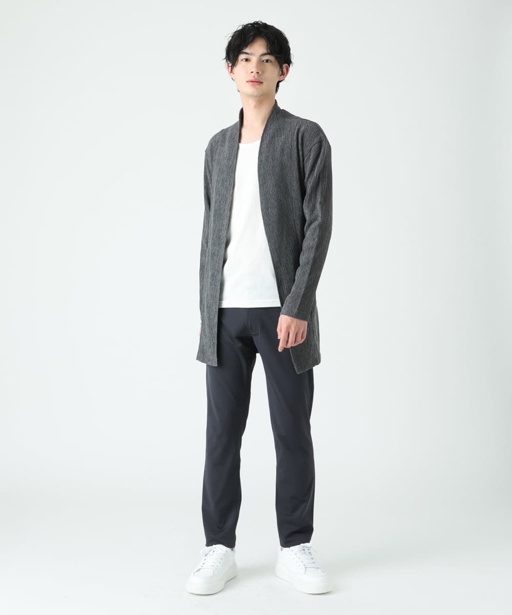 MKCFU22130 MK MICHEL KLEIN HOMME(MKミッシェルクランオム) ドライヨウリュウカーディガン ダークグレー(93)