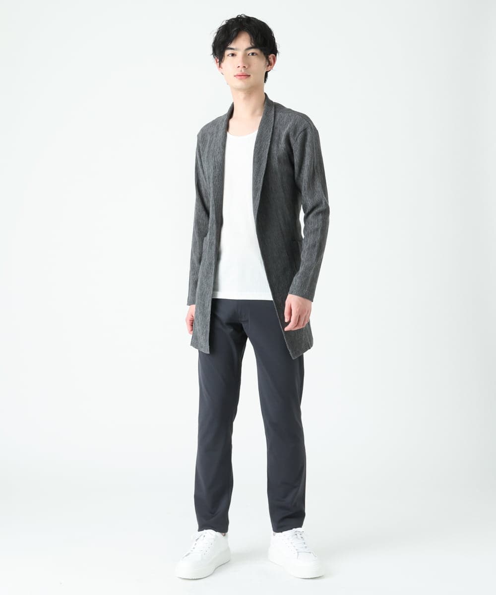 MKCFU22130 MK MICHEL KLEIN HOMME(MKミッシェルクランオム) ドライヨウリュウカーディガン ダークグレー(93)