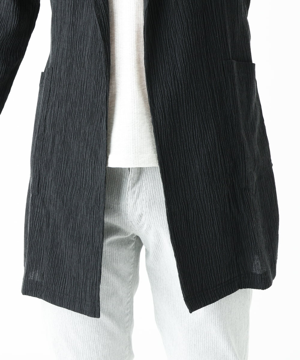 MKCFU22130 MK MICHEL KLEIN HOMME(MKミッシェルクランオム) ドライヨウリュウカーディガン ブラック(94)