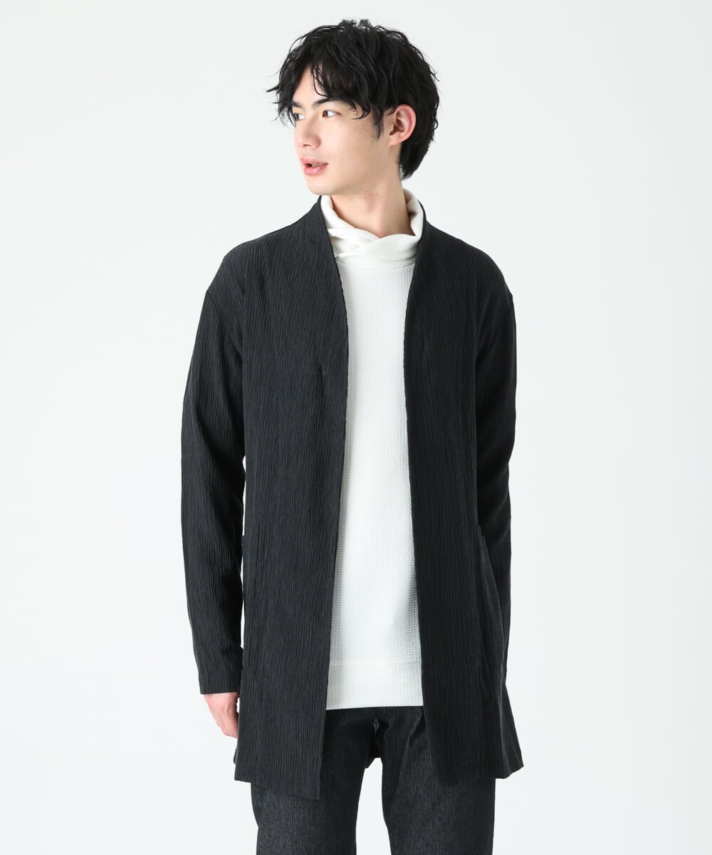 MKCFU22130 MK MICHEL KLEIN HOMME(MKミッシェルクランオム) ドライヨウリュウカーディガン ブラック(94)