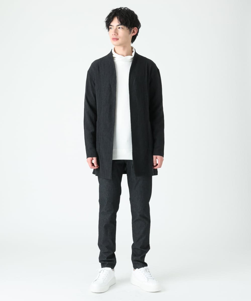 MKCFU22130 MK MICHEL KLEIN HOMME(MKミッシェルクランオム) ドライヨウリュウカーディガン ブラック(94)