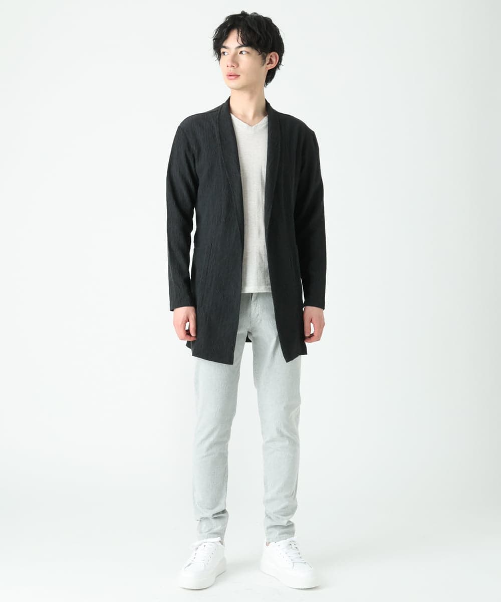 MKCFU22130 MK MICHEL KLEIN HOMME(MKミッシェルクランオム) ドライヨウリュウカーディガン ブラック(94)