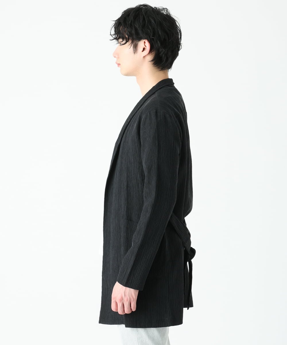 MKCFU22130 MK MICHEL KLEIN HOMME(MKミッシェルクランオム) ドライヨウリュウカーディガン ブラック(94)