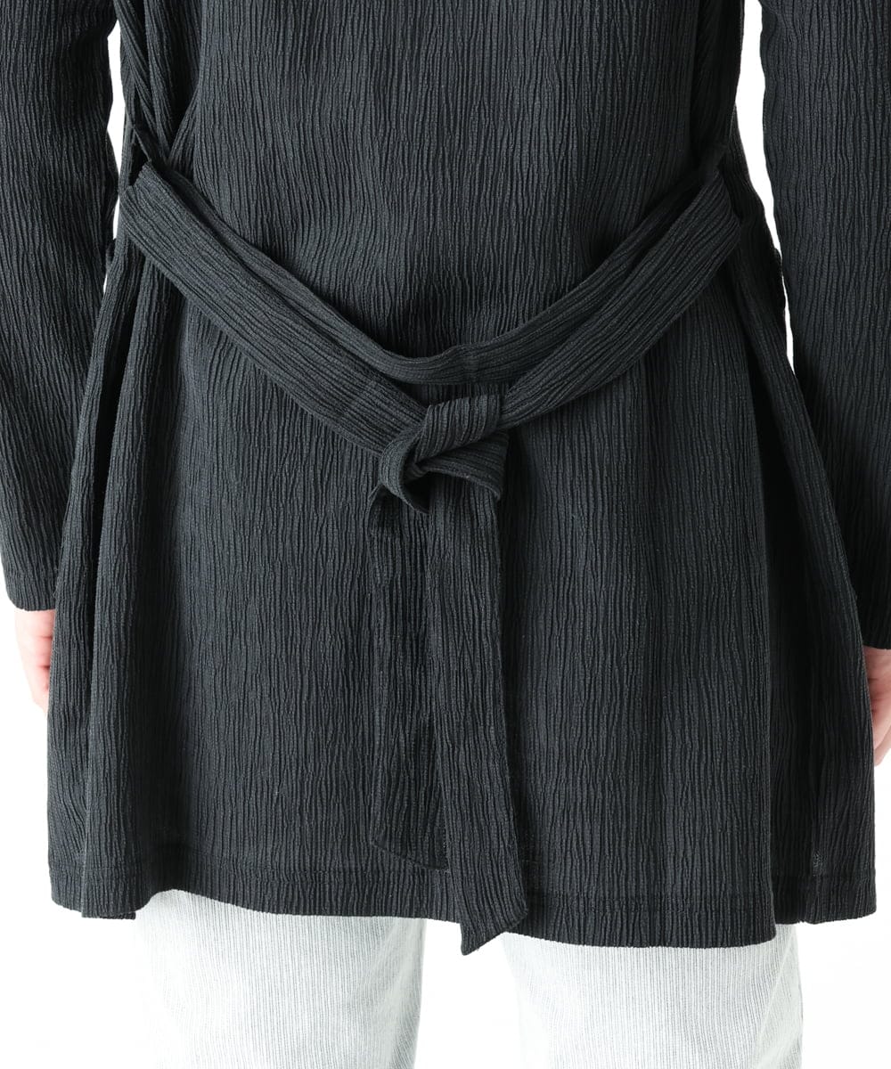 MKCFU22130 MK MICHEL KLEIN HOMME(MKミッシェルクランオム) ドライヨウリュウカーディガン ブラック(94)